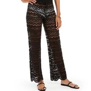 Miken Black Lace Cover-Up Pants